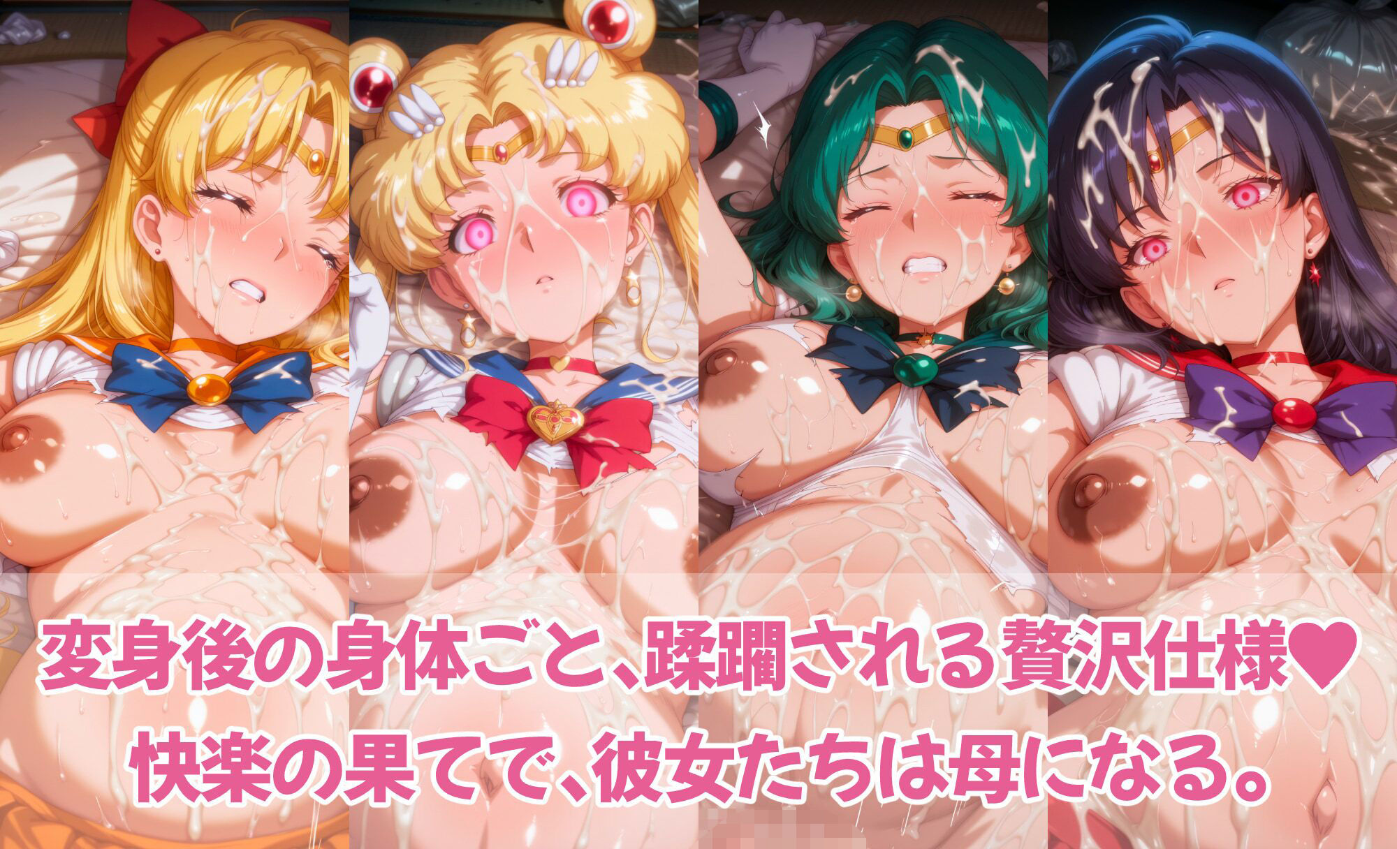 催○スマホで変身ヒロイン孕ませ -月の戦士編- サンプル4ページ目