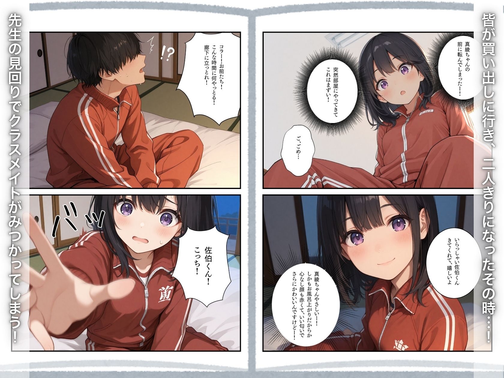 修学旅行―女子部屋の布団の中で起きた憧れの同級生との秘密の出来事。 サンプル7ページ目