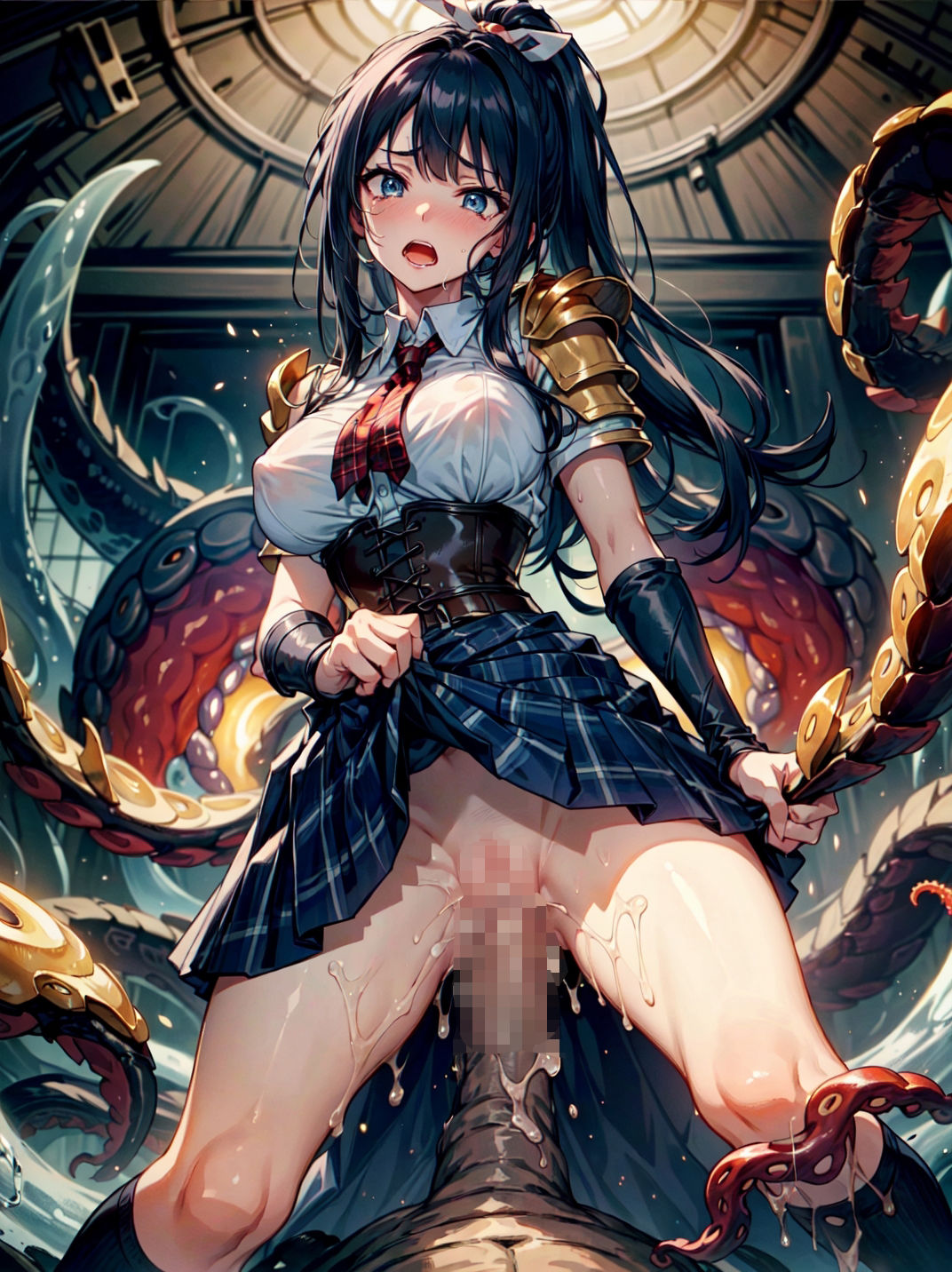 淫魔との戦いに敗れ、犯●れた淫魔ハンター4 サンプル3ページ目