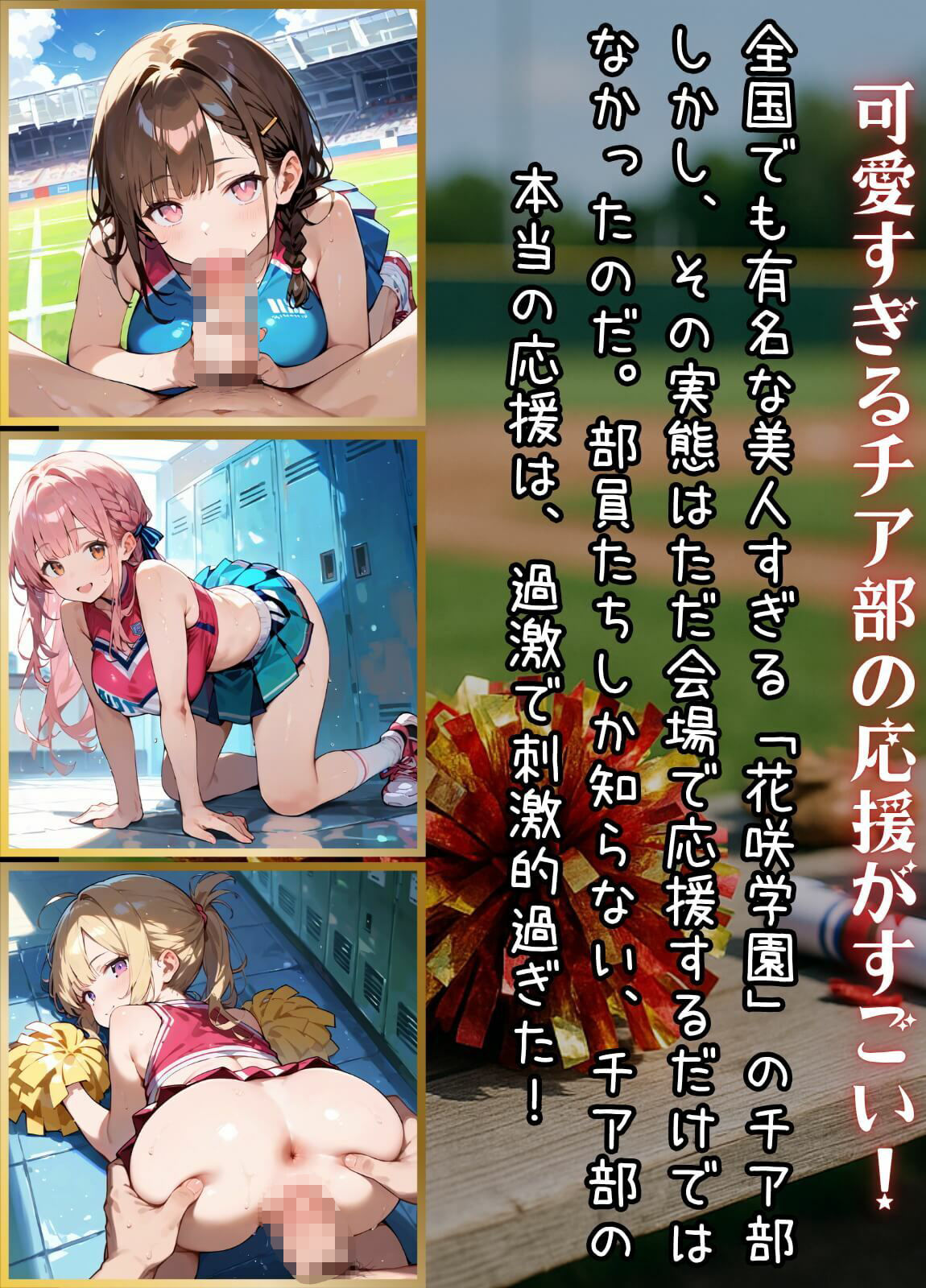 応援だけじゃ、物足りない！！エールは体で送ります！！！8【厳選CG210枚収録】 サンプル1ページ目