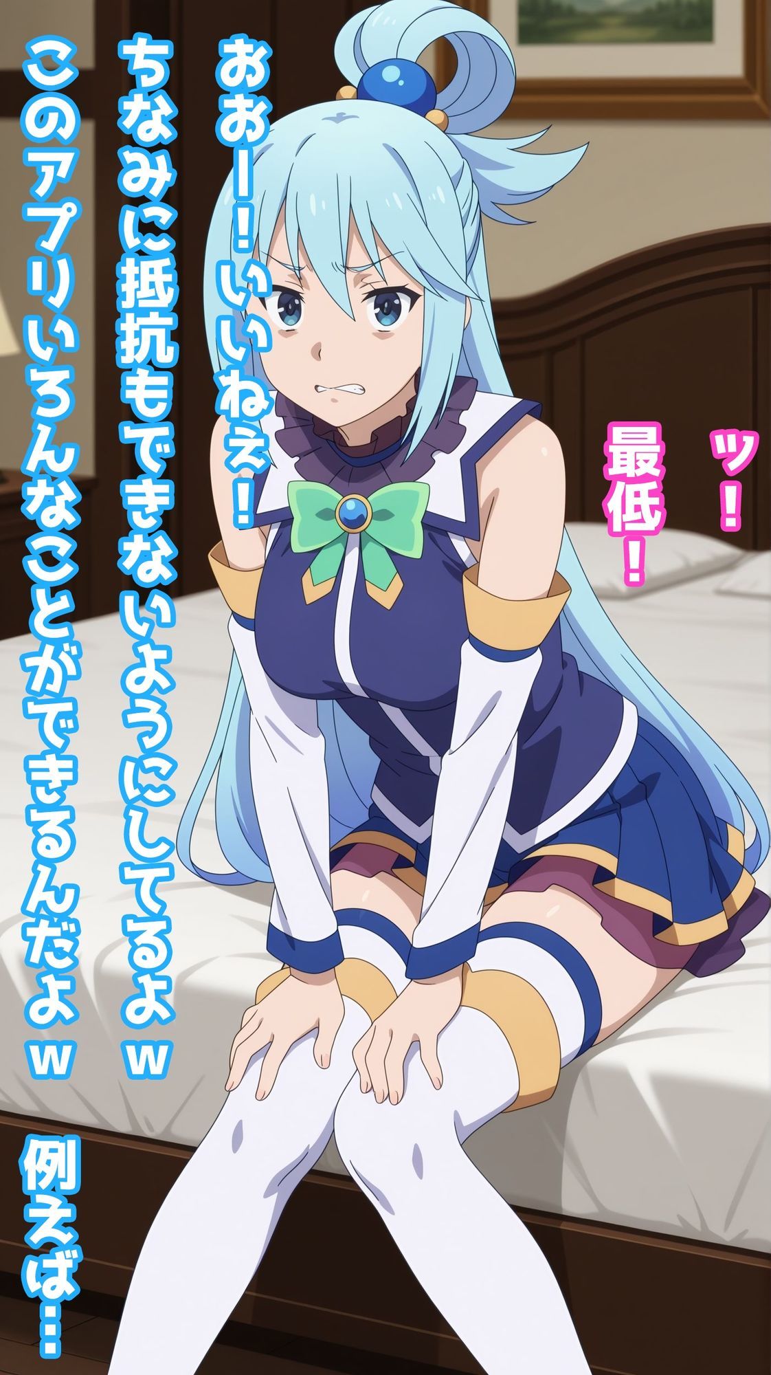 【一部セリフつき】Deliサモ☆ 美少女とおじさん強●召喚アプリ - 水の女神編 - サンプル2ページ目