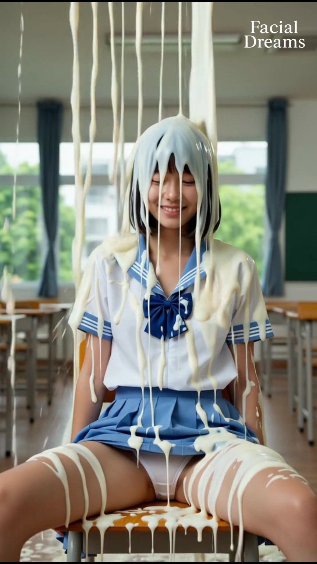 Fluid Dreams 白い講義の日 教室編（Uniform Style） サンプル3ページ目