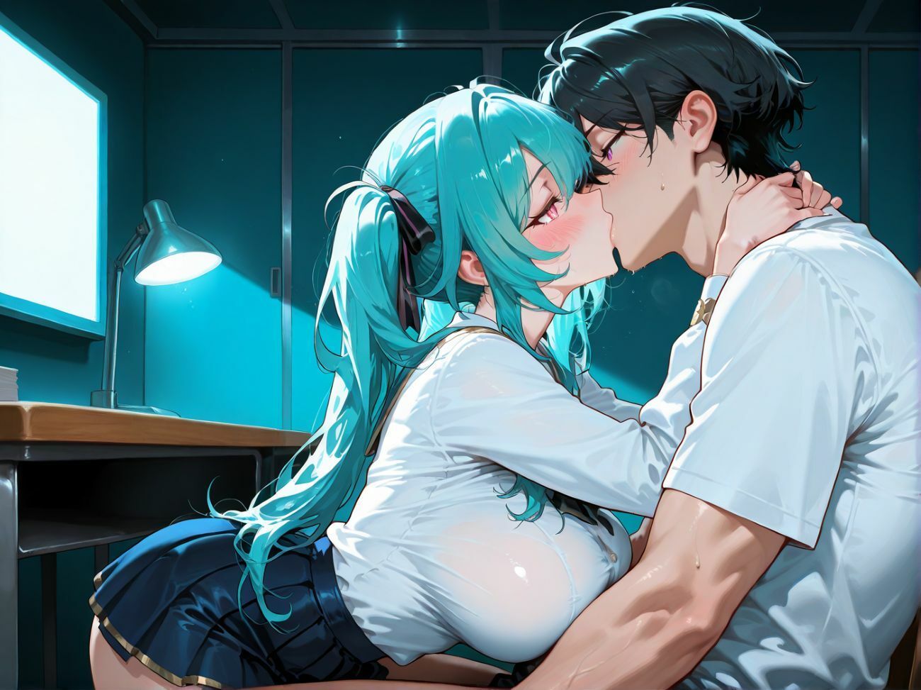 【4Kアニメ】秋講習恋愛  〜隣の席になった彼女がエロすぎて〜 サンプル3ページ目