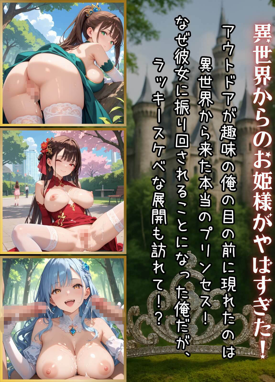 プリンセスと野獣たち！異世界のお姫様をめちゃくちゃにします！8【厳選CG240枚収録】 サンプル1ページ目