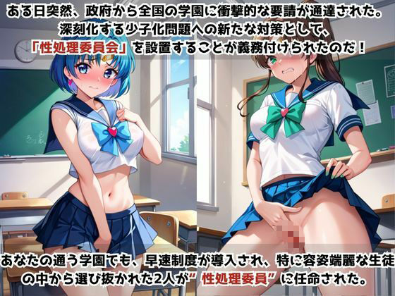 学校の性処理委員に任命されてしまった水○亜美＆木○まことの日常 サンプル1ページ目