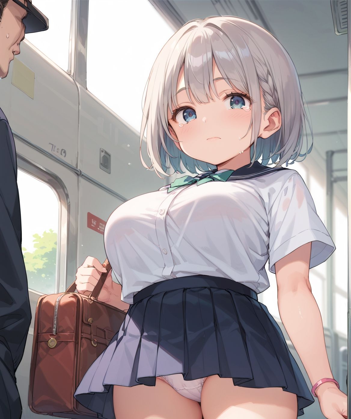 通学中のあの娘は、制服の下の誘惑を見せつけてくる03 サンプル5ページ目