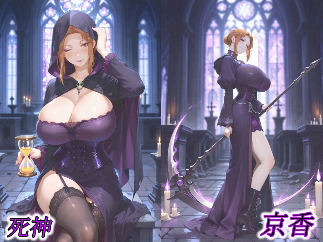 京香・結花・小春 Halloween Collection 死神＆魔女 サンプル1ページ目