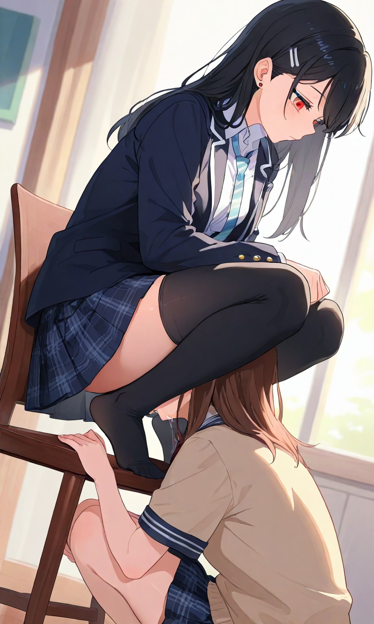 【百合】【クンニ】冷ややかな支配と淫らな悦び vol.2 ―沈黙の余韻― サンプル2ページ目
