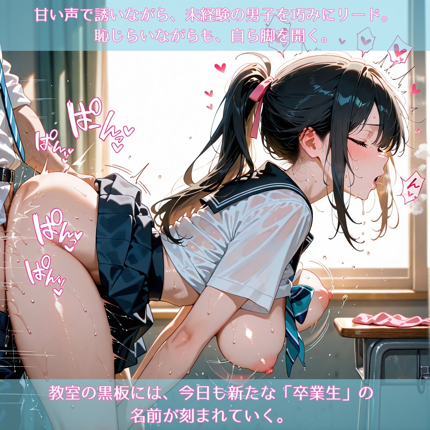 学年一の完璧女子は変態ビッチ〜放課後の教室、家で男子全員筆おろし〜 サンプル3ページ目