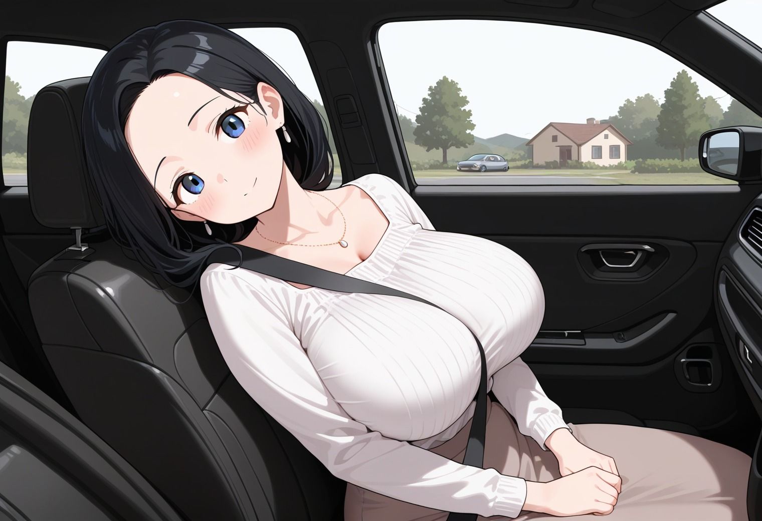 淫乱人妻、久しぶりの不倫デートへ行く サンプル1ページ目