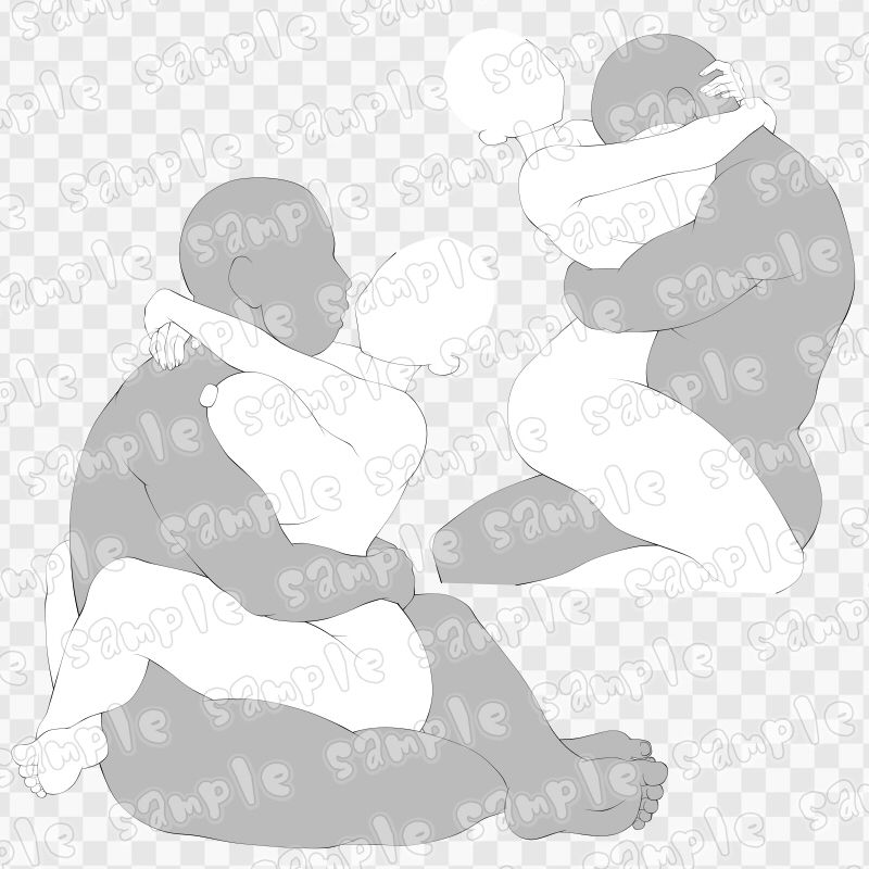線画素材集［手］32 サンプル1ページ目