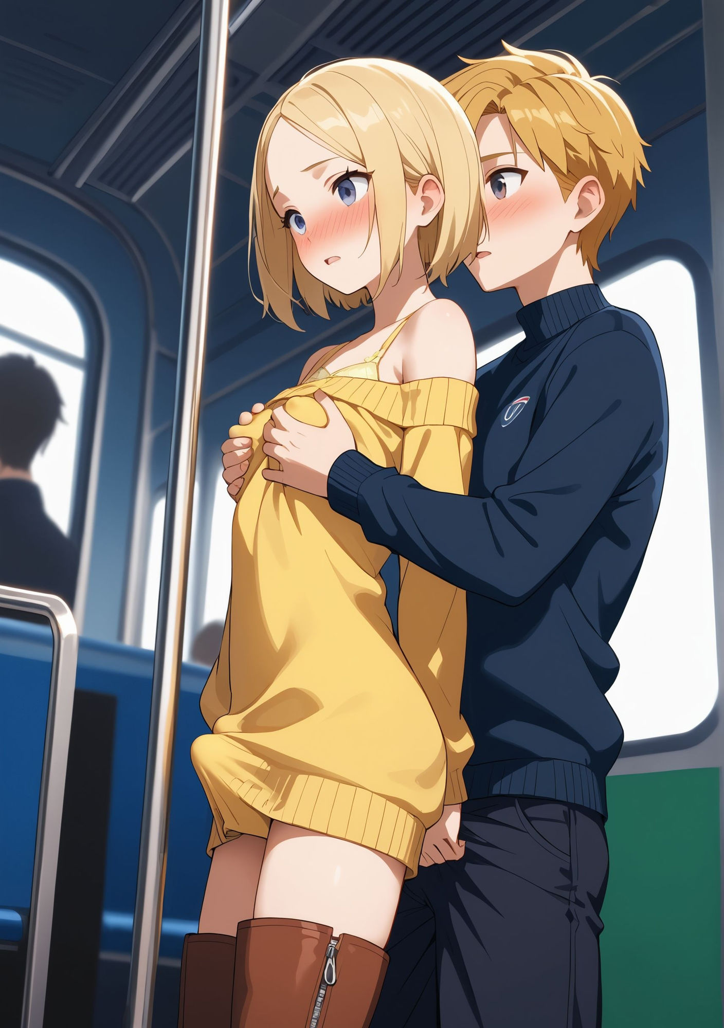 生意気な男の娘は電車の中で犯●れる サンプル2ページ目