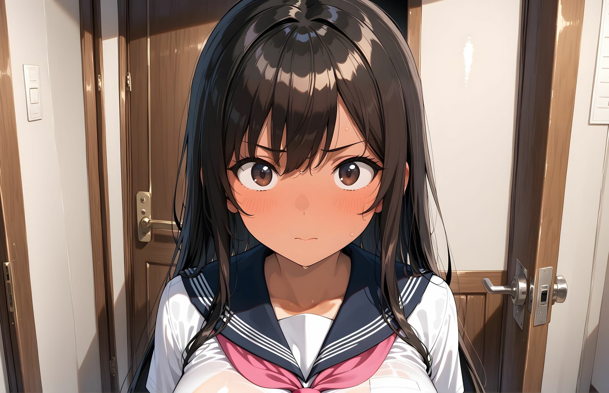 【4Kの高画質】日焼け女生徒のみなみちゃん サンプル4ページ目
