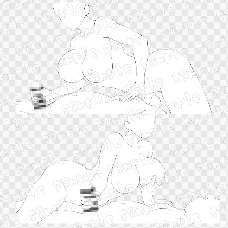 線画素材集［手］42 サンプル2ページ目