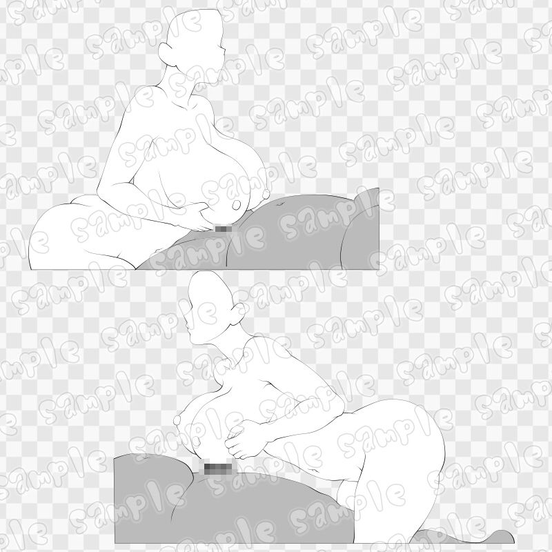 線画素材集［手］51 サンプル1ページ目