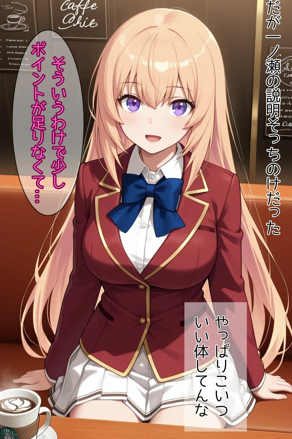 クラスを救うために先輩の女になった一之瀬帆波が淫乱になる話 サンプル2ページ目