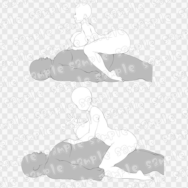 線画素材集［手］61 サンプル1ページ目