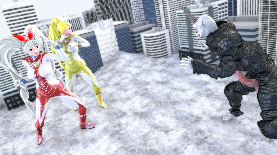 光の女神メロディナ＆リズミナVS催淫術星人サイミロプス サンプル1ページ目