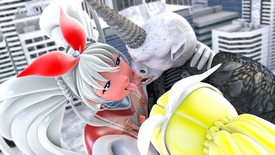 光の女神メロディナ＆リズミナVS催淫術星人サイミロプス サンプル2ページ目