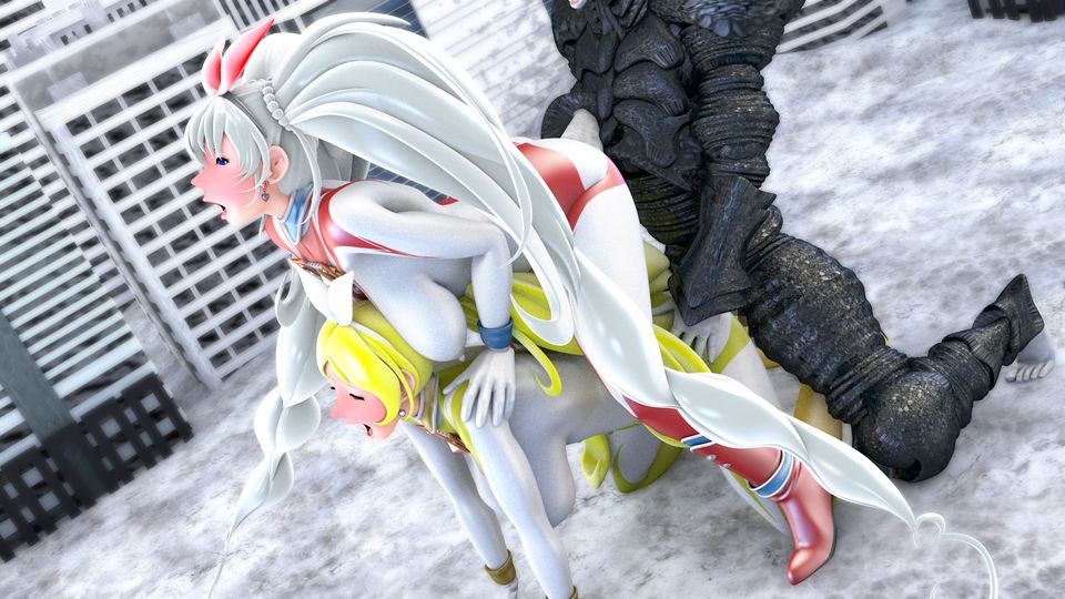 光の女神メロディナ＆リズミナVS催淫術星人サイミロプス サンプル4ページ目