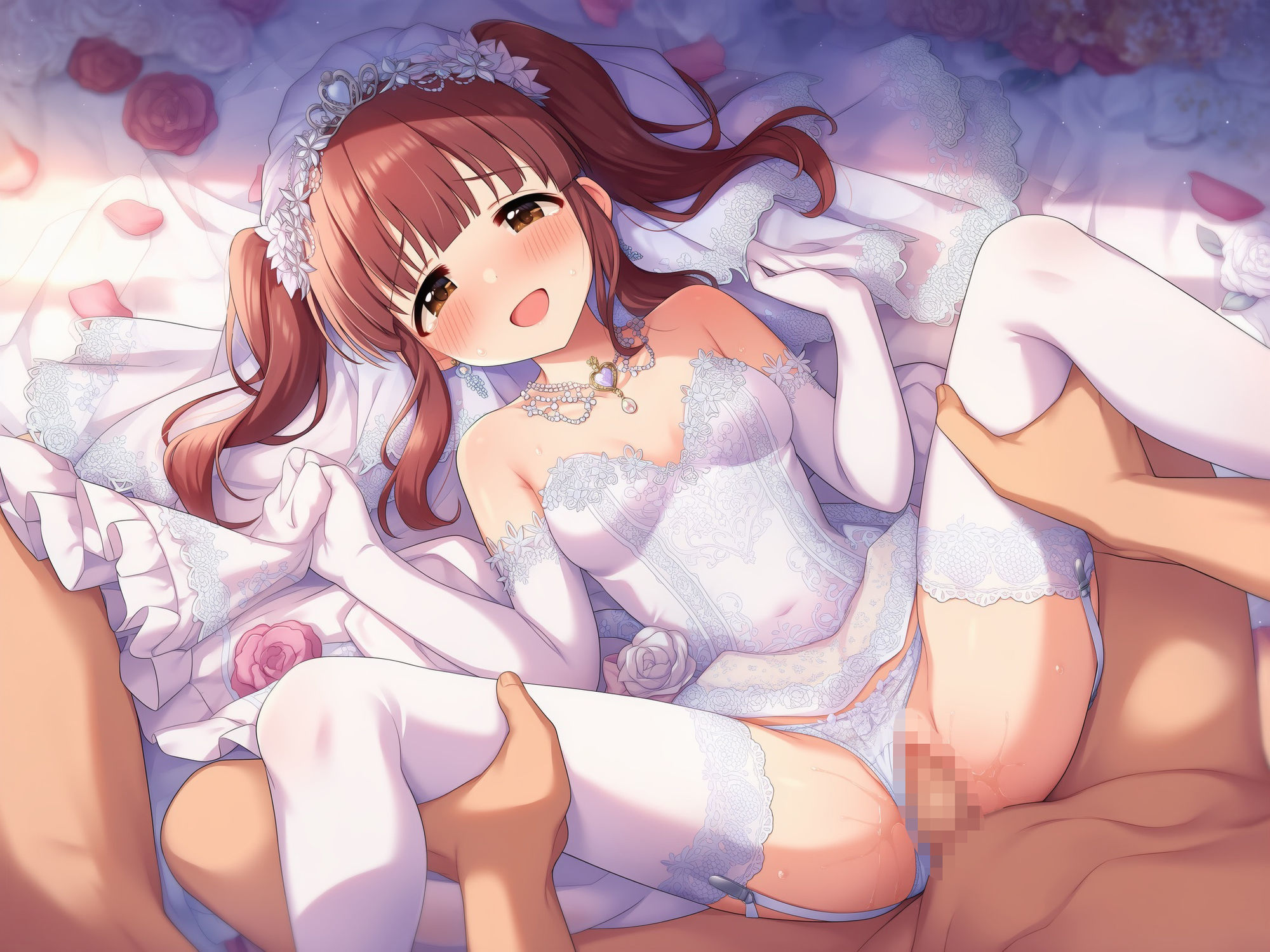 （103枚）ウェディング姿の天使系アイドルとイチャラブするイラスト集 サンプル5ページ目
