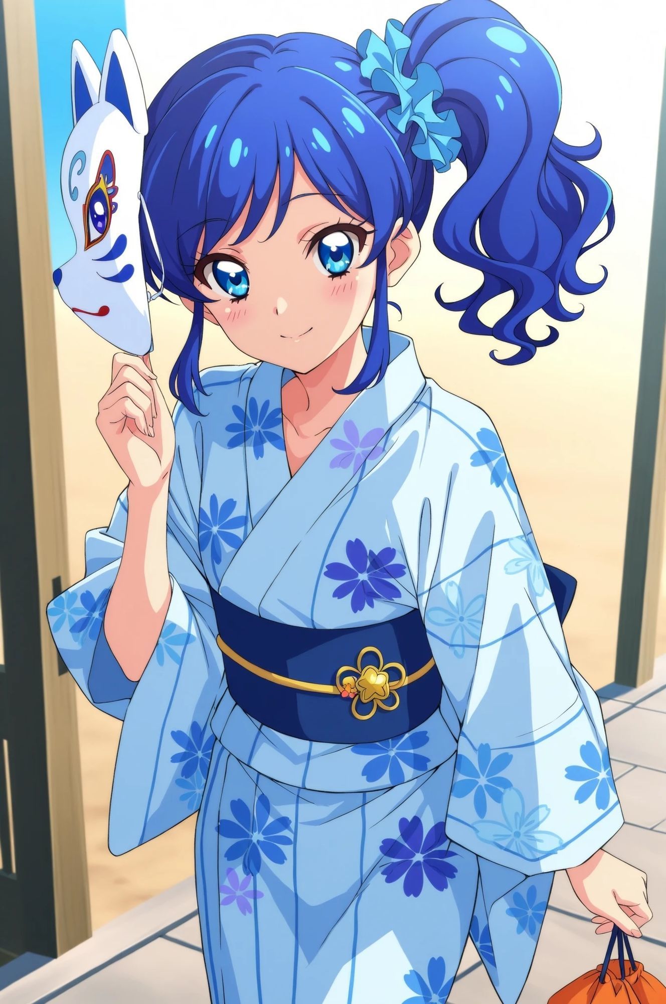 虹かけ誌  アイカツ！？  イラスト集1 霧矢あおい  穏やかじゃない撮れ高！？ サンプル6ページ目