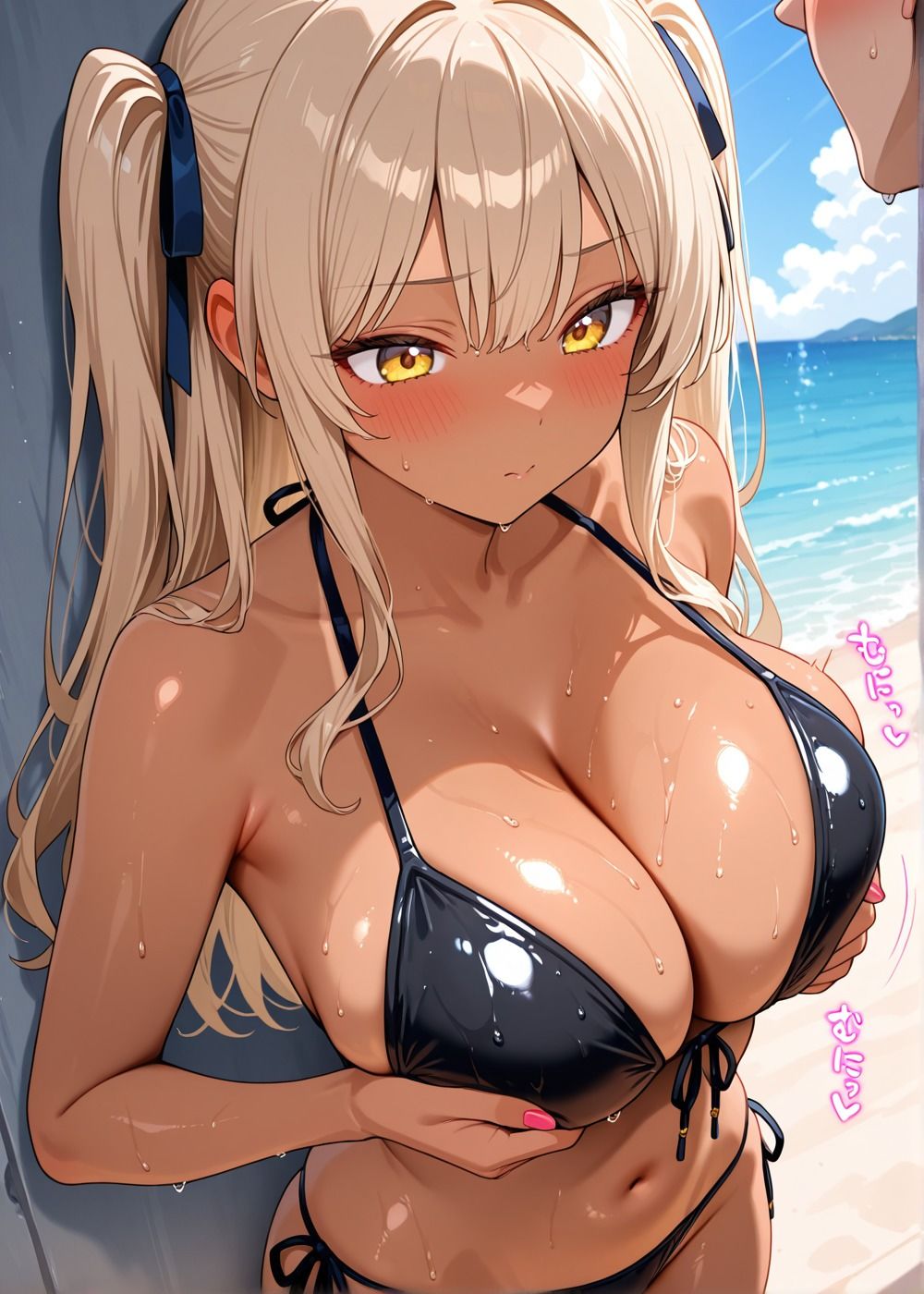 海に行ったら日焼けギャルとヤレた話 サンプル2ページ目