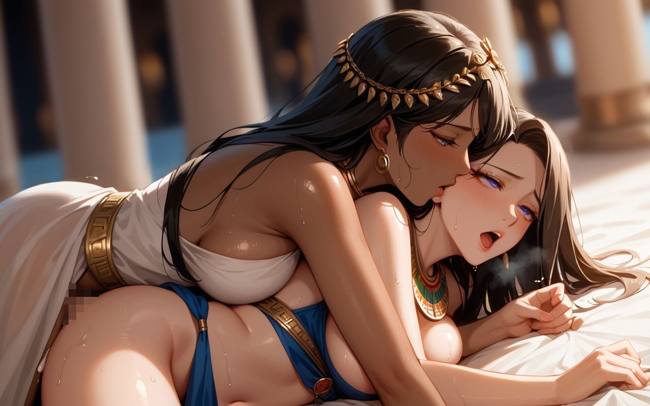 百合ふた異世界転生  柱廊の間の秘密 サンプル5ページ目