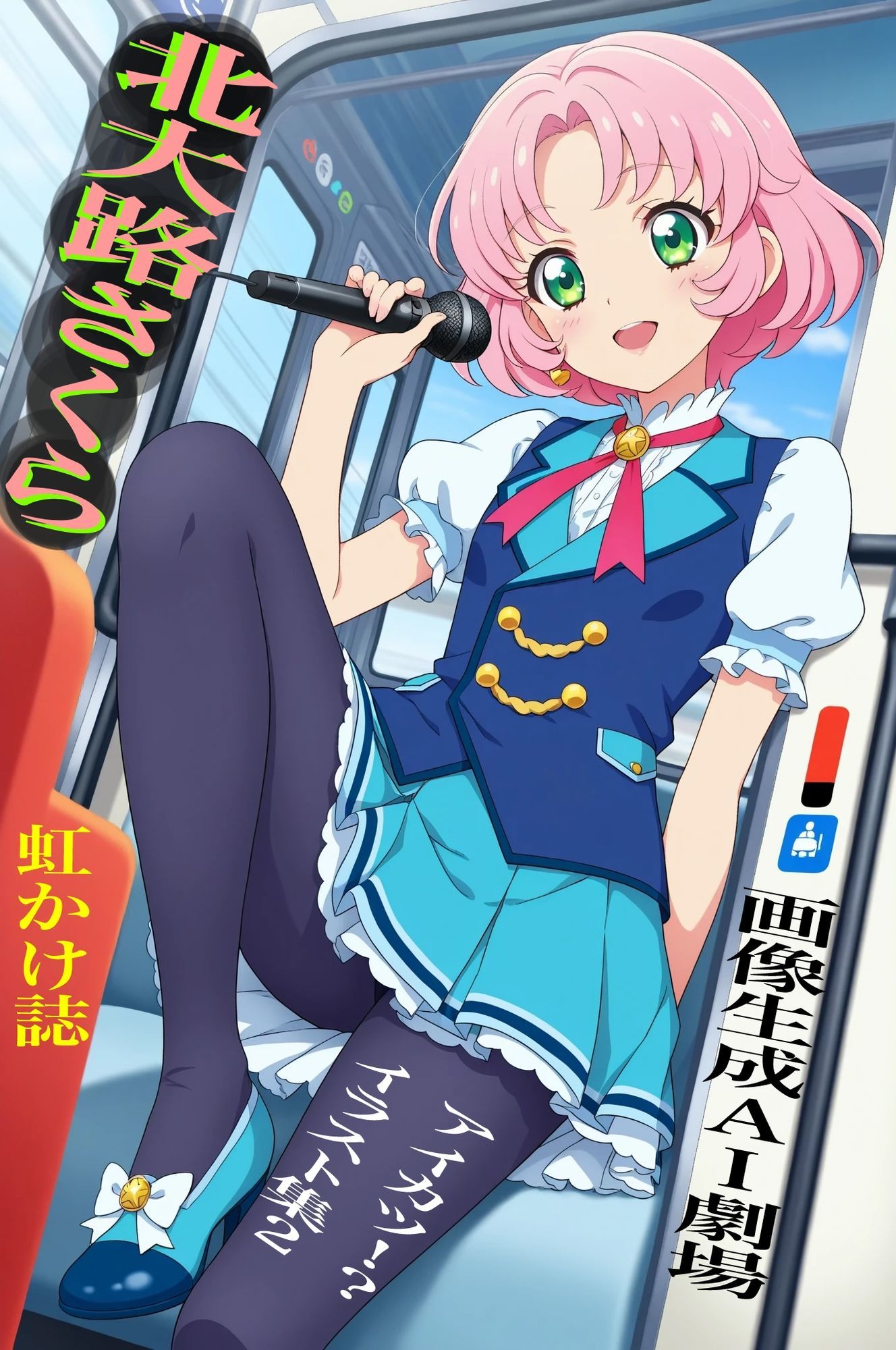 虹かけ誌  アイカツ！？  イラスト集2 北大路さくら  画像生成AI劇場 サンプル1ページ目