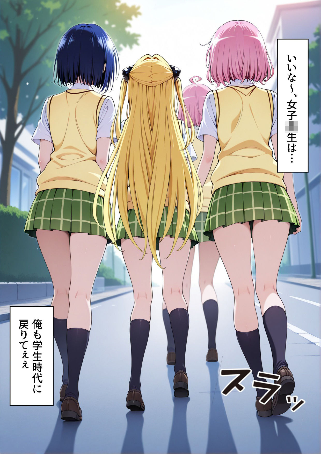 学園〇眠ヒロインズ To LOV〇る 金色のヤミ編 サンプル2ページ目