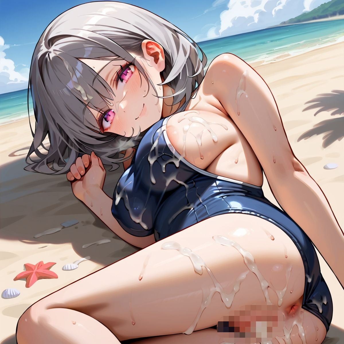 真夏の君と、ビーチサイド。7 サンプル7ページ目