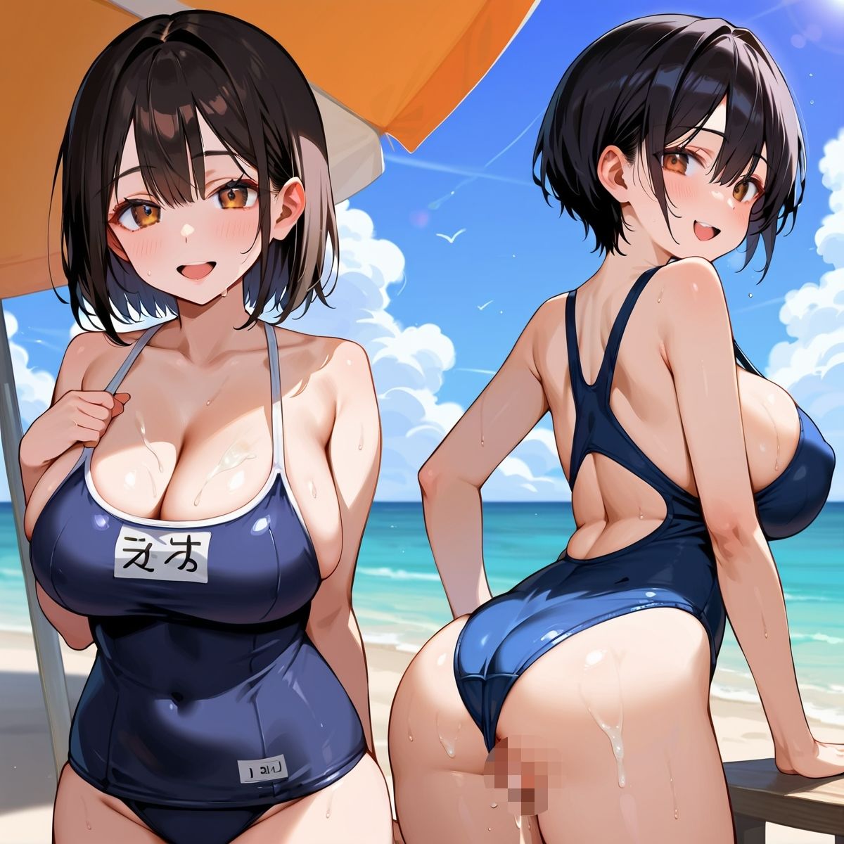 真夏の君と、ビーチサイド。8 サンプル9ページ目