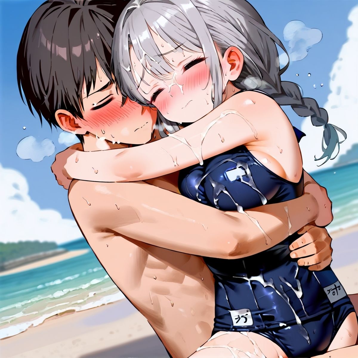 真夏の君と、ビーチサイド。9 サンプル10ページ目