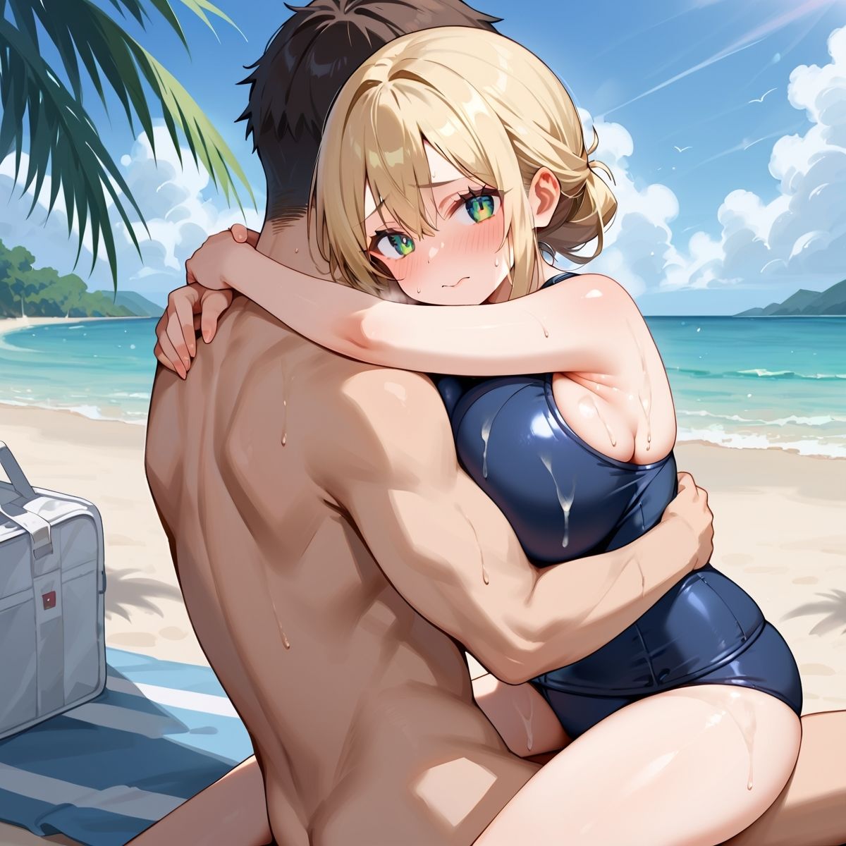 真夏の君と、ビーチサイド。10 サンプル2ページ目