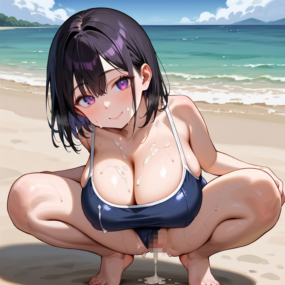真夏の君と、ビーチサイド。10 サンプル10ページ目