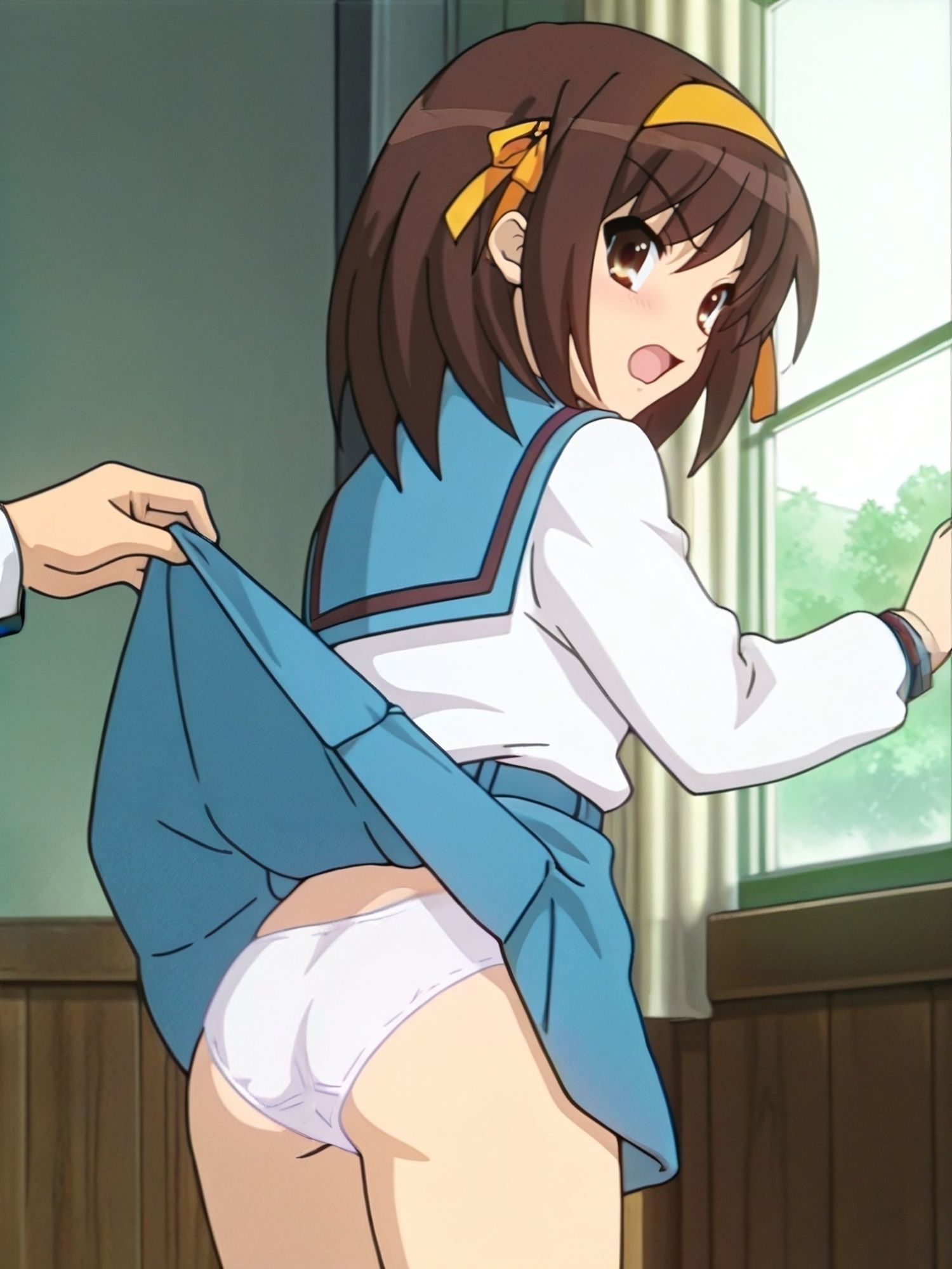 涼宮ハ〇ヒのパンチラCG集（全100枚）_model2 サンプル2ページ目