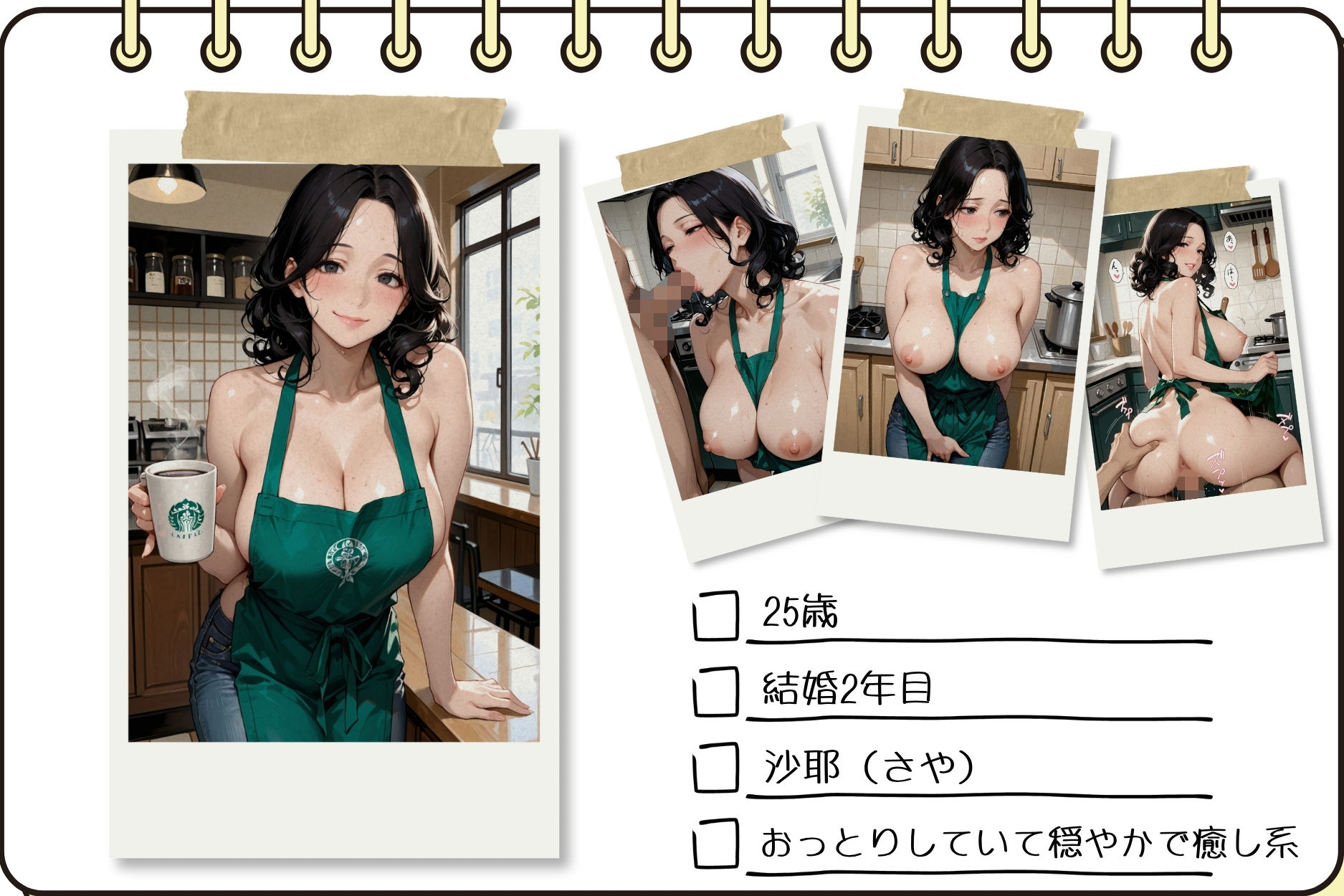 バイト先の制服が裸にエプロン！？〜普通に我慢できないよ サンプル2ページ目