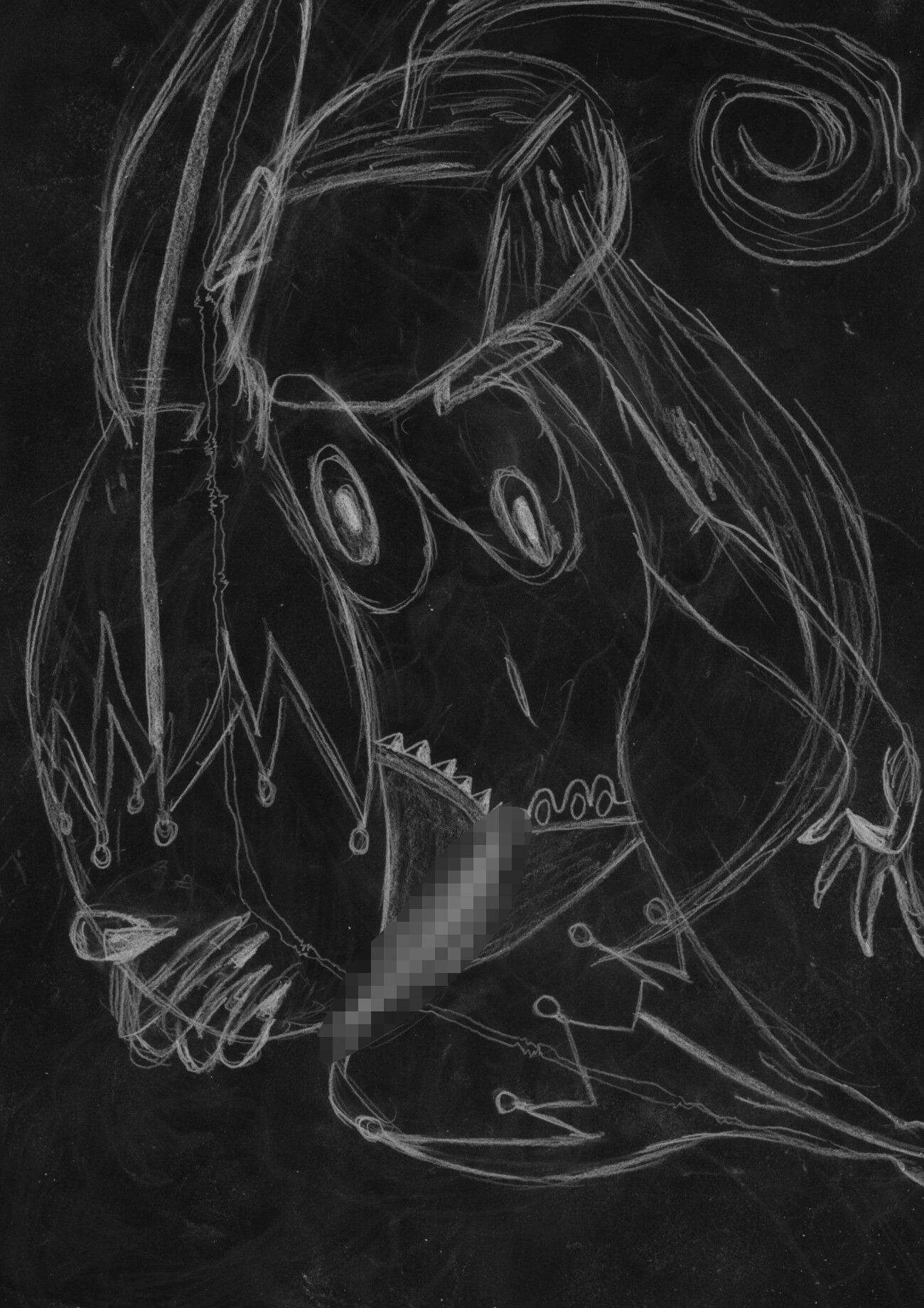 黒よりも黒いエロティックホラー黒戯絵集「マネキンポーズ7」 サンプル1ページ目