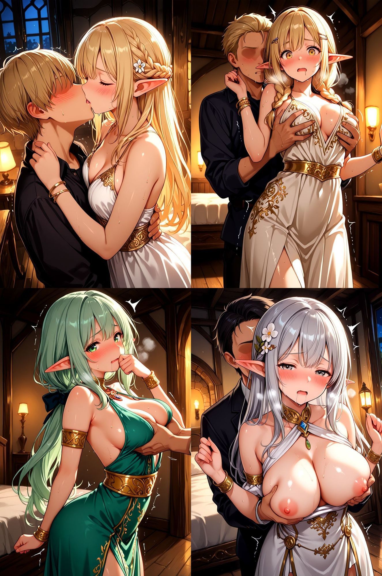 拾ったエルフがいつの間にか俺好みのエロ妻に成長していたお話 サンプル2ページ目