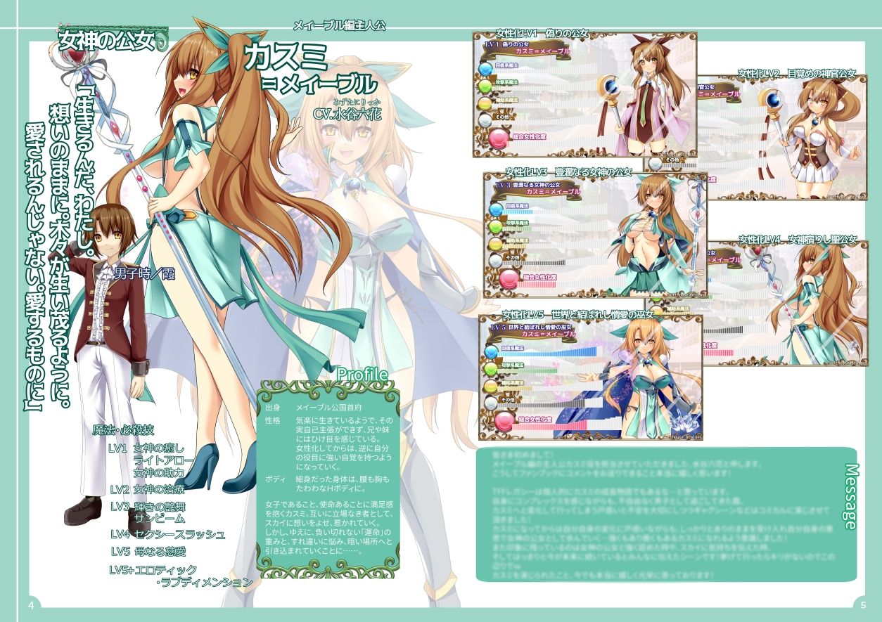 トランス・フィメール・ファンタジー レガシー ビジュアルファンブック サンプル1ページ目