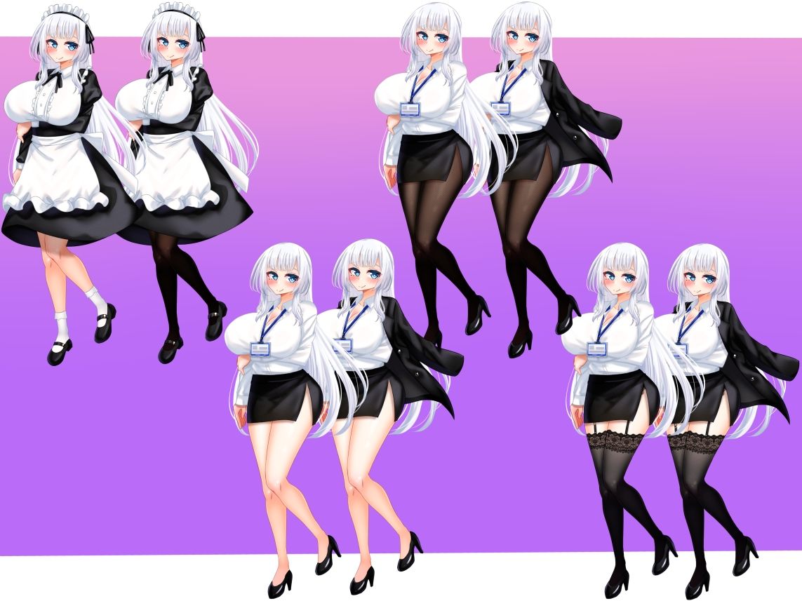 立ち絵素材 制服の女の子 HCGセット4 サンプル5ページ目