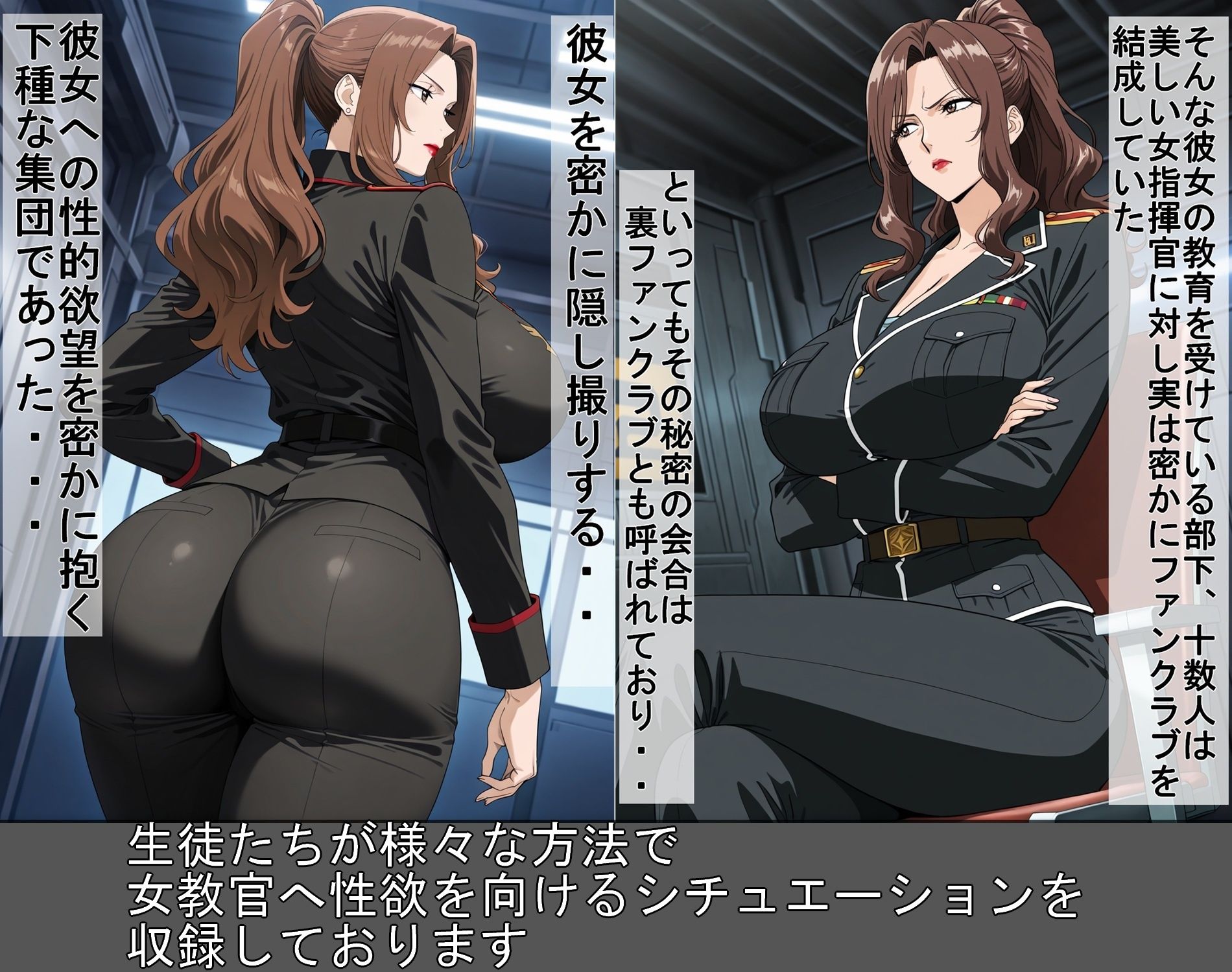 生徒達の罠に堕ちた女教官 サンプル2ページ目