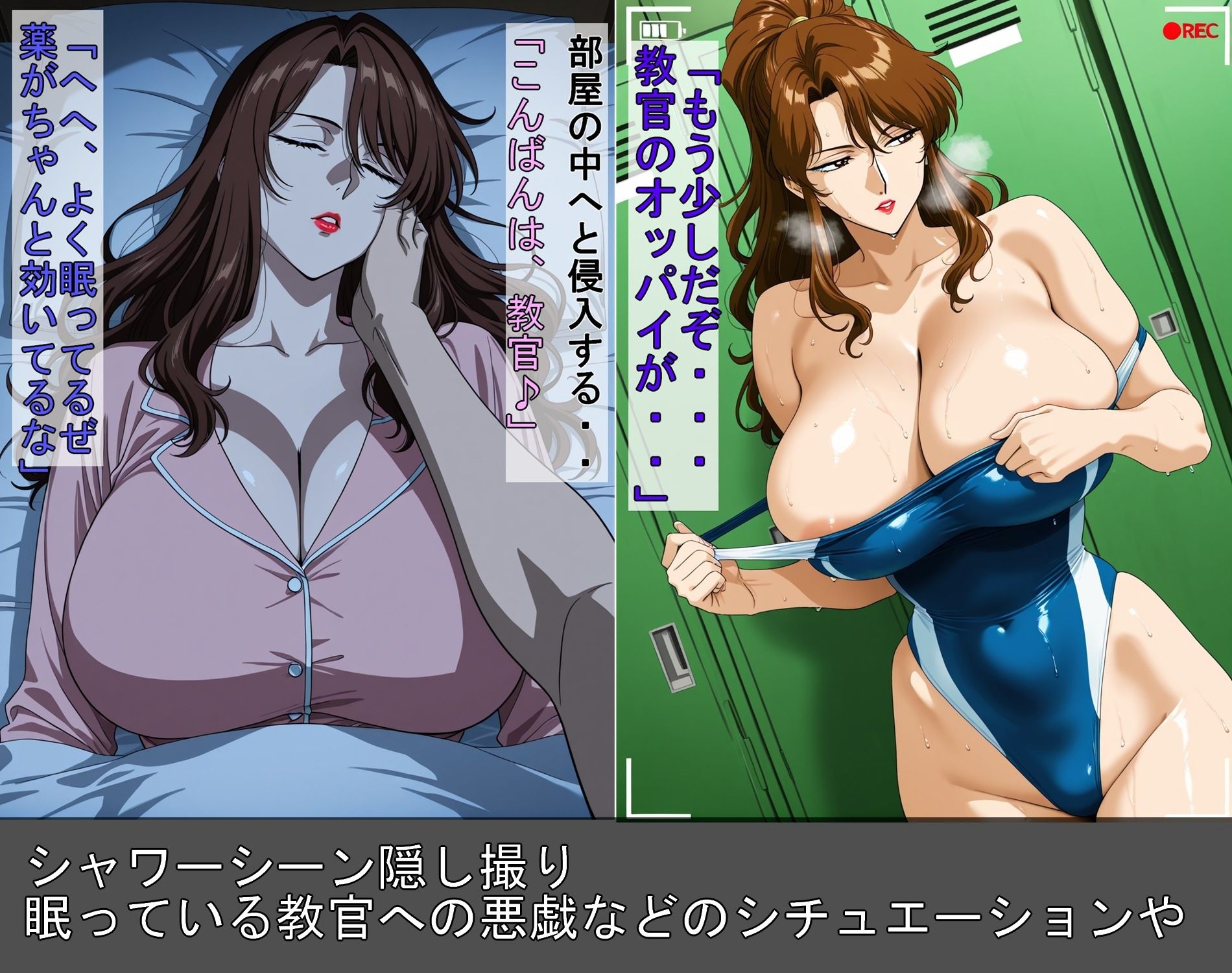 生徒達の罠に堕ちた女教官 サンプル3ページ目