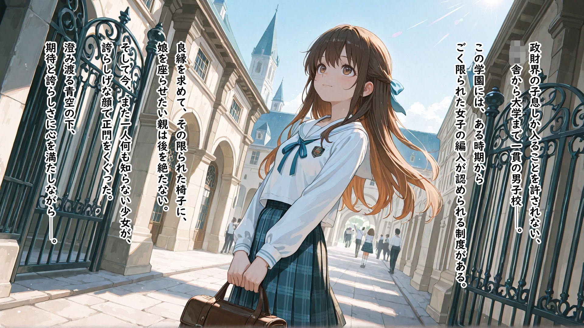 金持ちのボンボンしかいない進学校に性処理要員として編入させられて何回イってもやめてもらえない女の子 サンプル1ページ目
