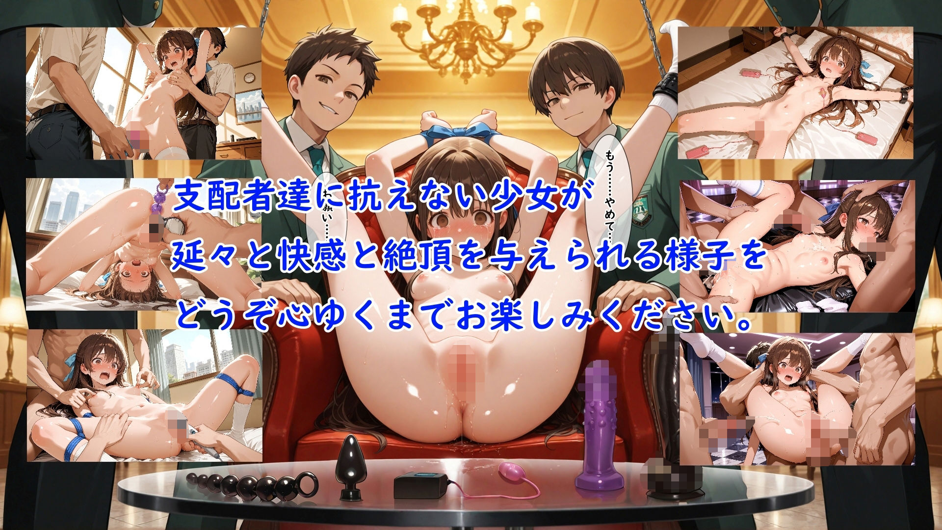 金持ちのボンボンしかいない進学校に性処理要員として編入させられて何回イってもやめてもらえない女の子 サンプル10ページ目