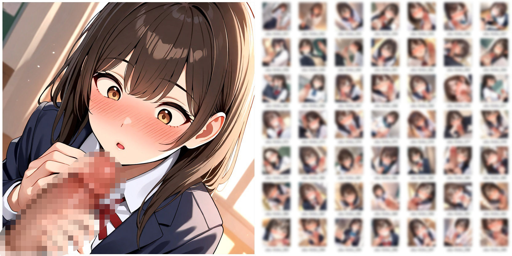 ち●ちんに興味津々な女の子にじっくり観察されちゃうだけのCG集 サンプル2ページ目