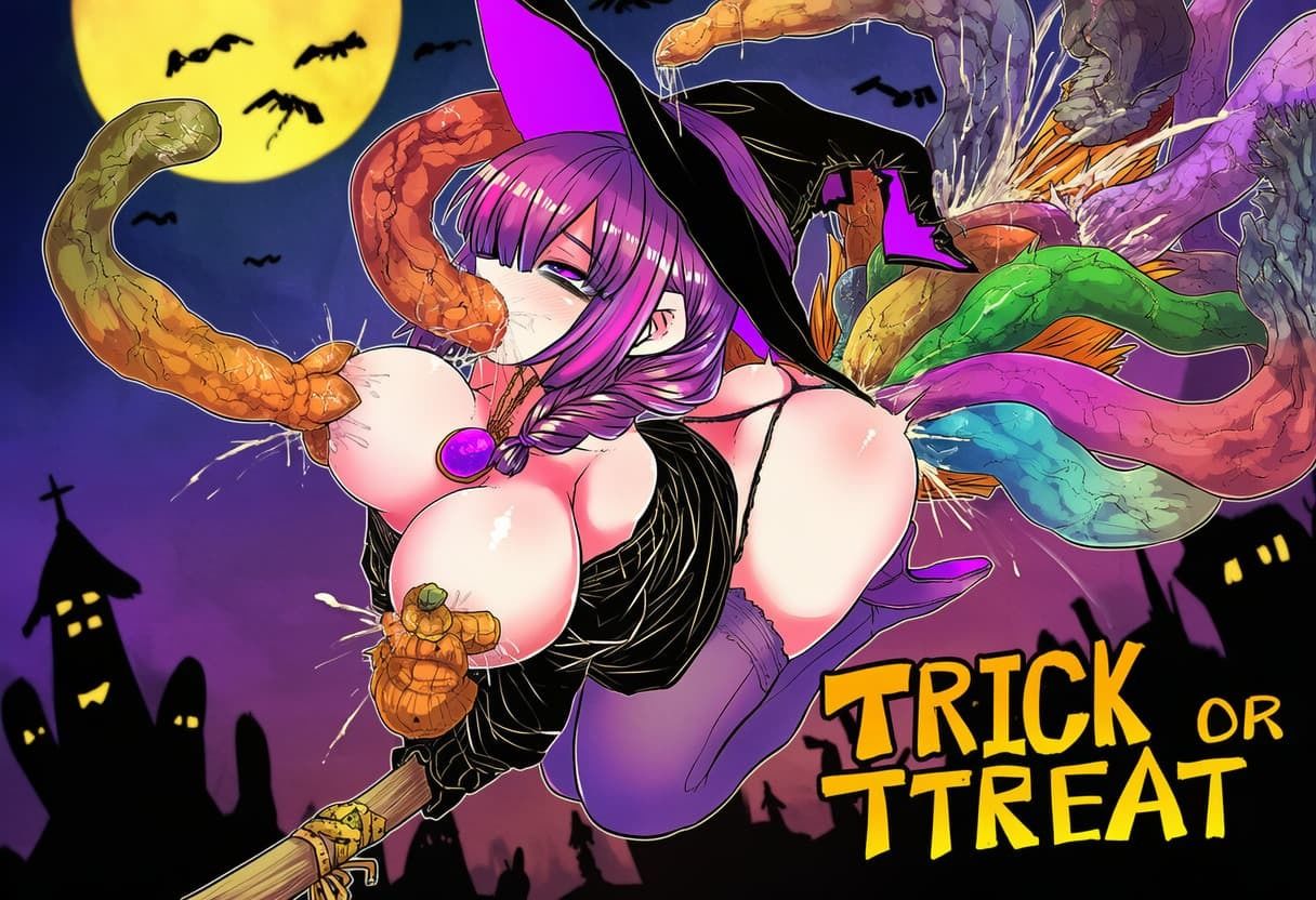 【触手】落ちこぼれ魔女のハロウィンの夜 サンプル2ページ目