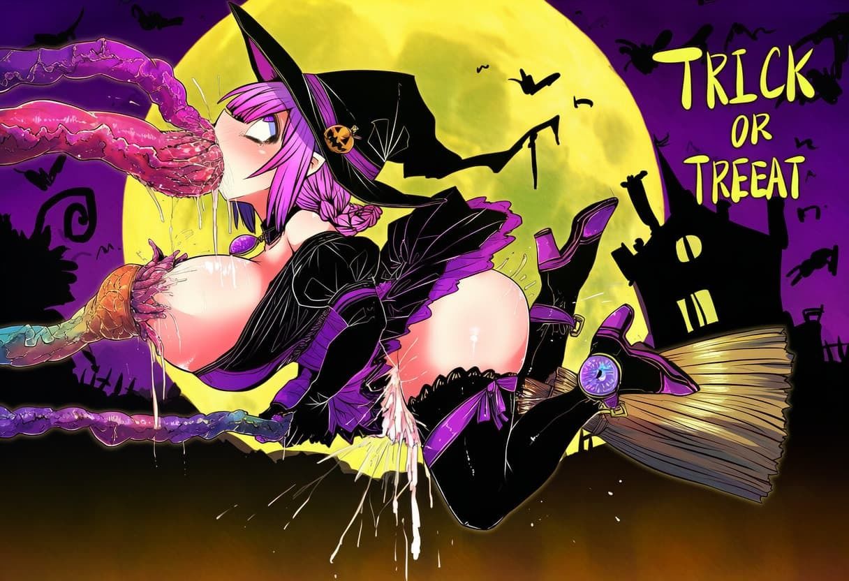 【触手】落ちこぼれ魔女のハロウィンの夜 サンプル5ページ目