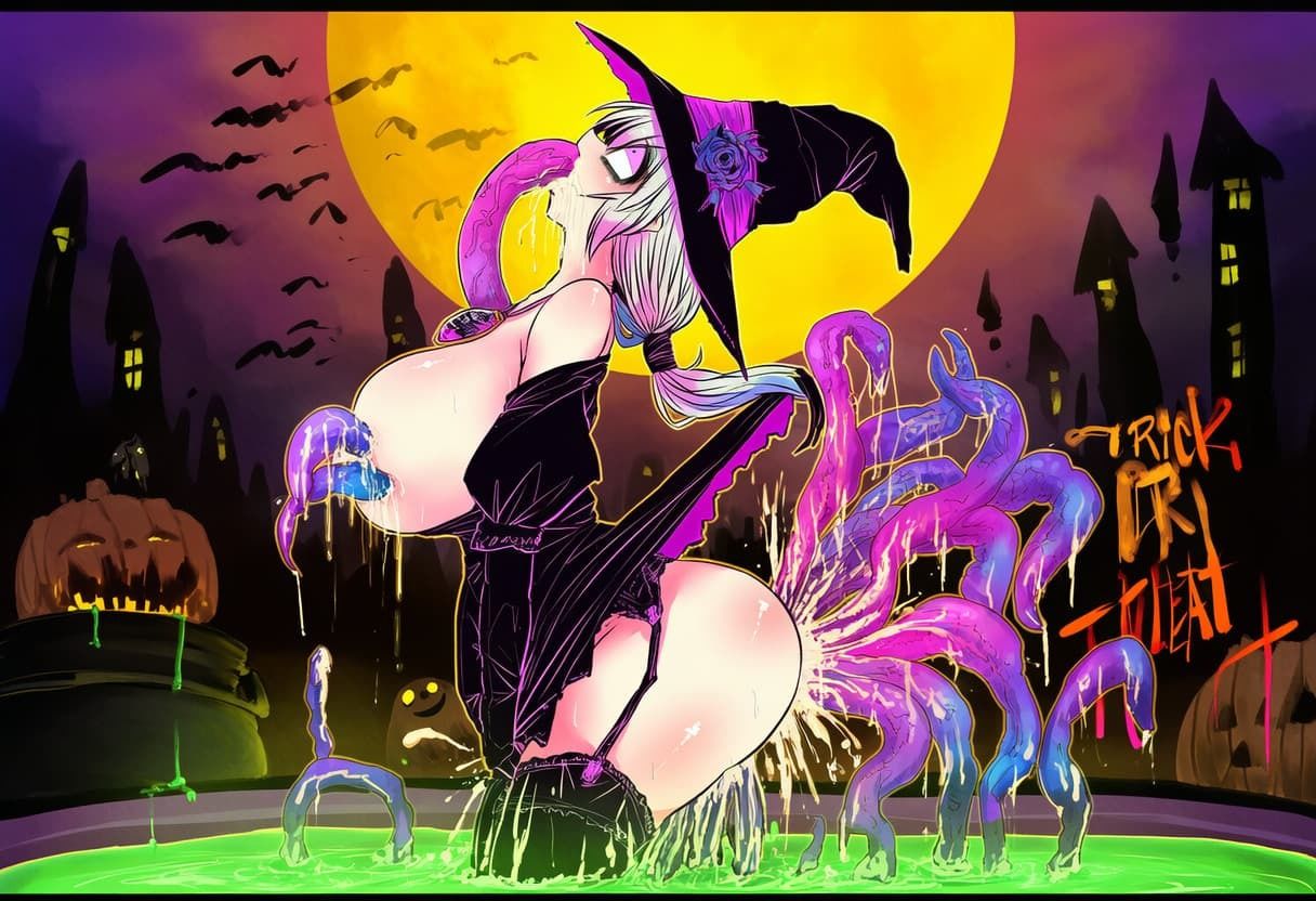 【触手】落ちこぼれ魔女のハロウィンの夜 サンプル7ページ目