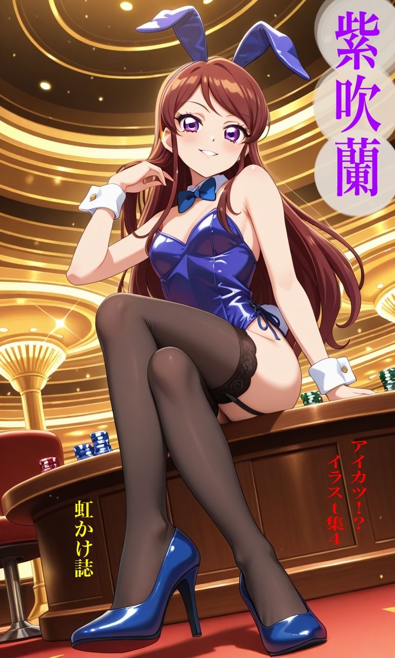 虹かけ誌  アイカツ！？  イラスト集4 紫吹蘭 サンプル1ページ目
